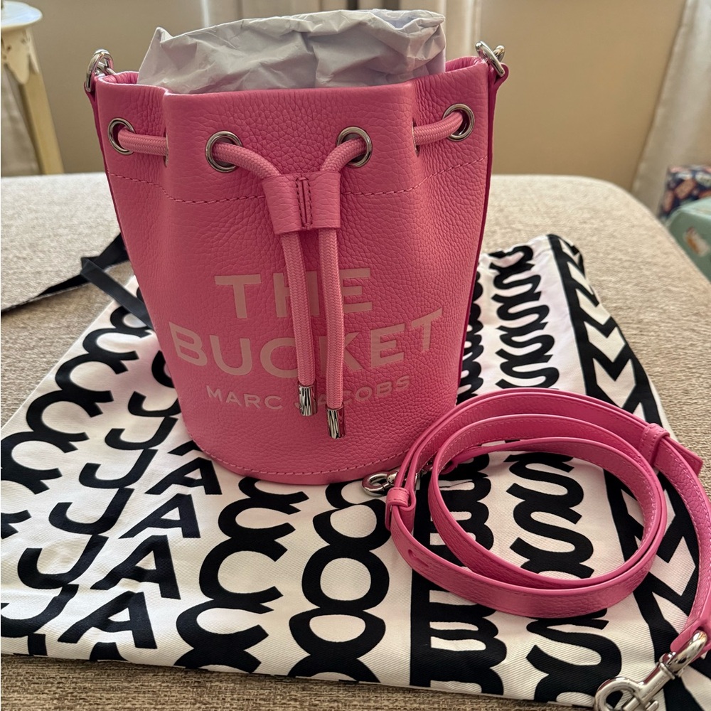 Marc Jacobs Vibrant Pink Mini Bucket Bag